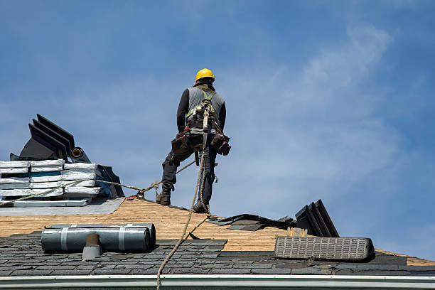 Professional Roof Installation technician working in Harlem, FL